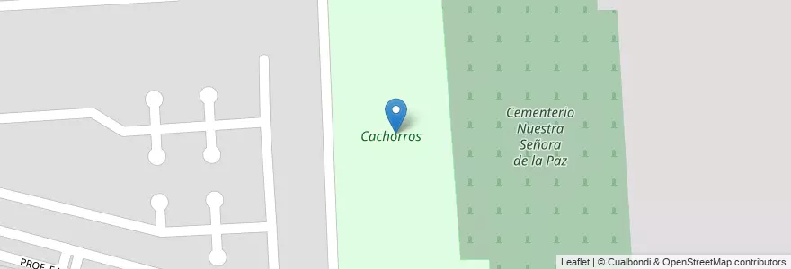 Mapa de ubicacion de Cachorros en 阿根廷, Salta, Capital, Municipio De Salta, Salta.