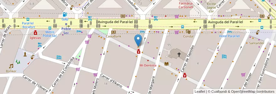 Mapa de ubicacion de Cactus Café en إسبانيا, كتالونيا, برشلونة, بارسلونس, Barcelona.