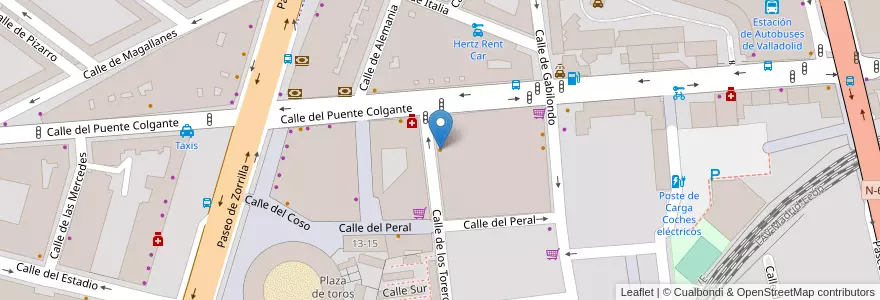 Mapa de ubicacion de Cactus en スペイン, カスティーリャ・イ・レオン州, Valladolid, Valladolid.