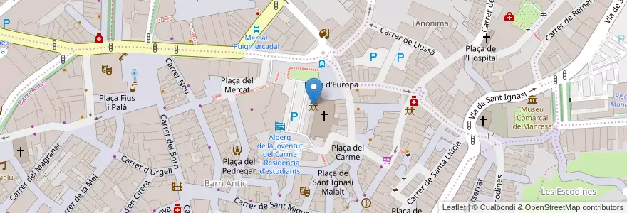 Mapa de ubicacion de CAE en اسپانیا, Catalunya, Barcelona, Bages, Manresa.