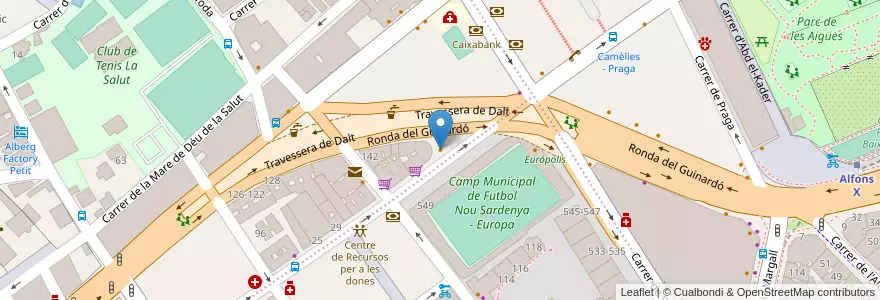 Mapa de ubicacion de Cafè a diari en España, Catalunya, Barcelona, Barcelonès, Barcelona.