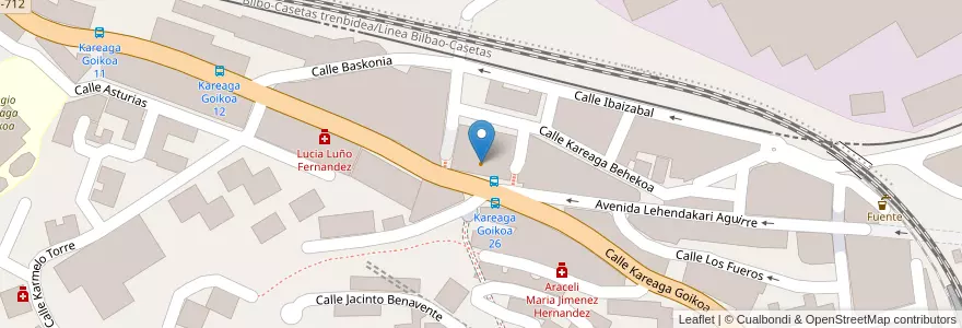 Mapa de ubicacion de Café Alberto en España, Euskadi, Bizkaia, Bilboaldea, Basauri.