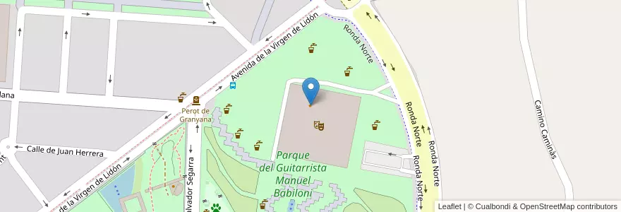 Mapa de ubicacion de Café Auditori en Spanje, Valencia, Castelló / Castellón, La Plana Alta, Castelló De La Plana.