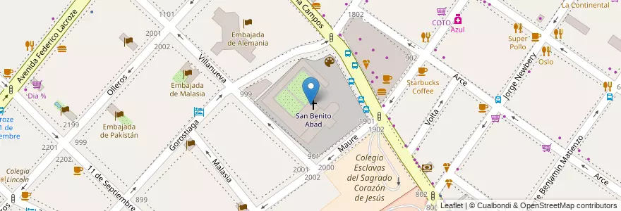 Mapa de ubicacion de Café BA, Palermo en الأرجنتين, Ciudad Autónoma De Buenos Aires, Buenos Aires, Comuna 14.