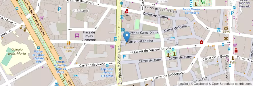 Mapa de ubicacion de Café Bar Almansa en Espagne, Communauté Valencienne, Valence, Comarca De València, Valence.