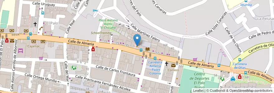 Mapa de ubicacion de Café-Bar Andrés en İspanya, Málaga-Costa Del Sol, Málaga.