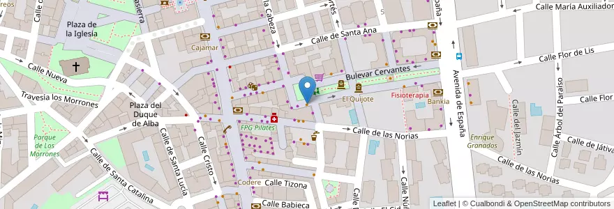 Mapa de ubicacion de Cafe Bar Antonio en اسپانیا, بخش خودمختار مادرید, بخش خودمختار مادرید, Área Metropolitana De Madrid Y Corredor Del Henares, Majadahonda.