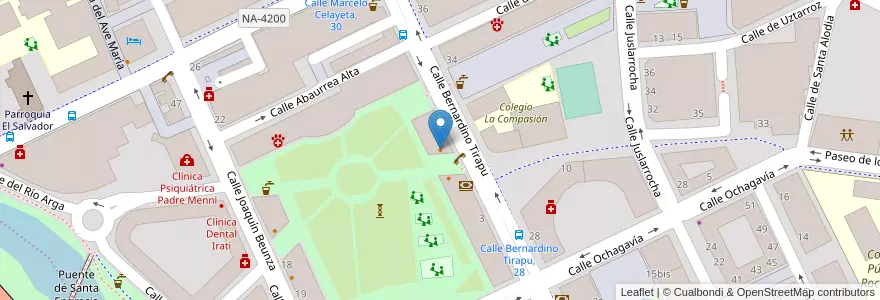 Mapa de ubicacion de Cafe bar Beroa en Spain, Navarre, Navarre, Pamplona.
