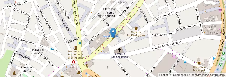 Mapa de ubicacion de Café Bar Bonillo en スペイン, アンダルシア州, アルメリア, アルメリア.
