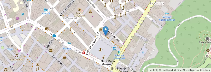 Mapa de ubicacion de Café Bar Calle de Bruselas en İspanya, Andalucía, Málaga, Málaga-Costa Del Sol, Málaga.