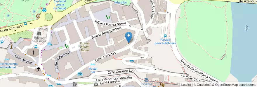 Mapa de ubicacion de Café Bar Casablanca en Spagna, Castilla-La Mancha, Toledo, Toledo, Toledo.