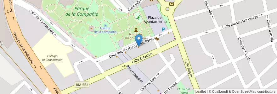 Mapa de ubicacion de Café bar Celeste en 스페인, Región De Murcia, Región De Murcia, Vega Media Del Segura, Molina De Segura.