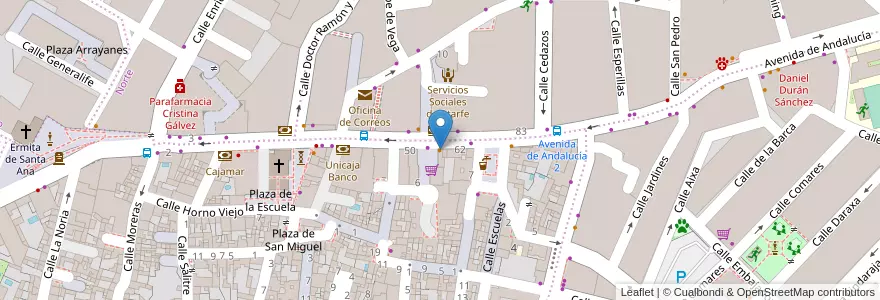 Mapa de ubicacion de Café Bar Chicote en España, Andalucía, Granada, Comarca De La Vega De Granada, Atarfe.
