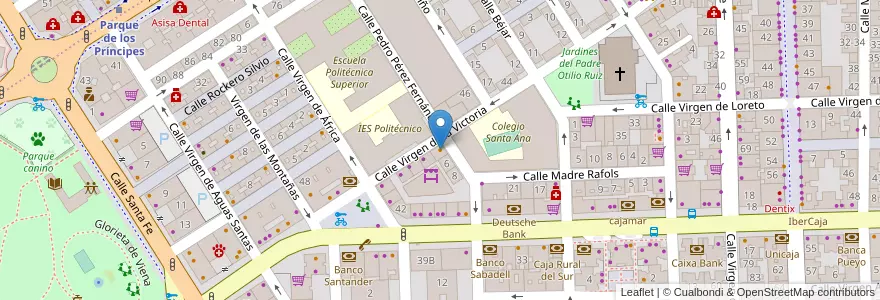 Mapa de ubicacion de Café Bar Cofiñal en İspanya, Andalucía, Sevilla, Sevilla.