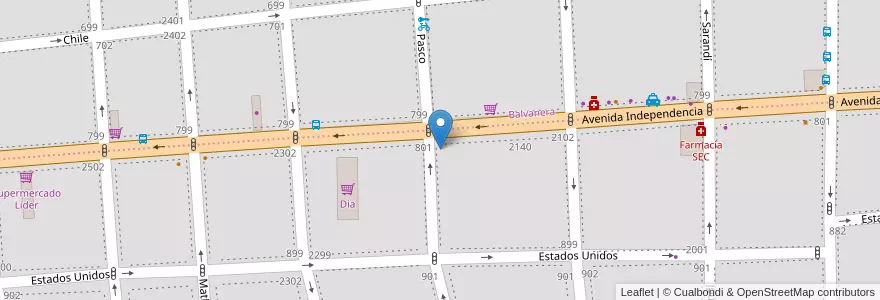 Mapa de ubicacion de Café Bar Cristóbal, San Cristobal en Argentine, Ciudad Autónoma De Buenos Aires, Comuna 3, Buenos Aires.