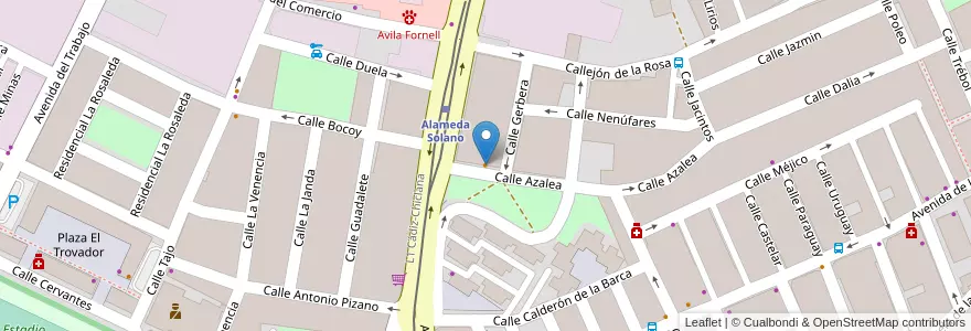 Mapa de ubicacion de Café Bar CyC en Spanje, Andalusië, Cádiz, Bahía De Cádiz, Chiclana De La Frontera.