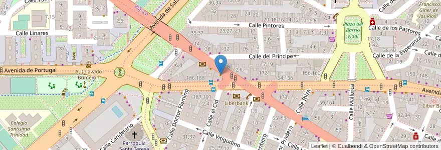 Mapa de ubicacion de Café Bar D´Lidia en إسبانيا, قشتالة وليون, شلمنقة, دائرة شلمنقة, شلمنقة.
