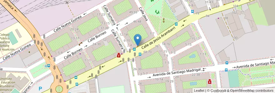 Mapa de ubicacion de Café Bar Eduardo en Spanien, Kastilien Und León, Salamanca, Campo De Salamanca, Salamanca.