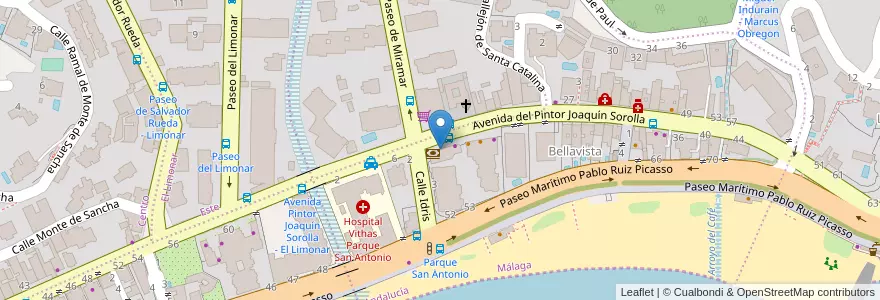 Mapa de ubicacion de Cafe Bar El Arbol en Espagne, Andalousie, Malaga, Málaga-Costa Del Sol, Málaga.