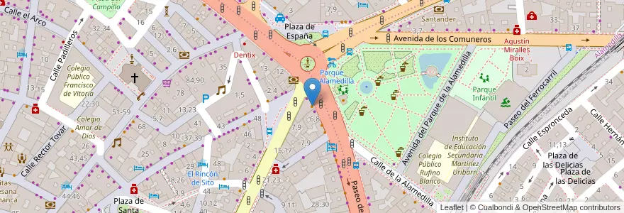 Mapa de ubicacion de Café Bar El Globo en 西班牙, Castilla Y León, Salamanca, Campo De Salamanca, Salamanca.