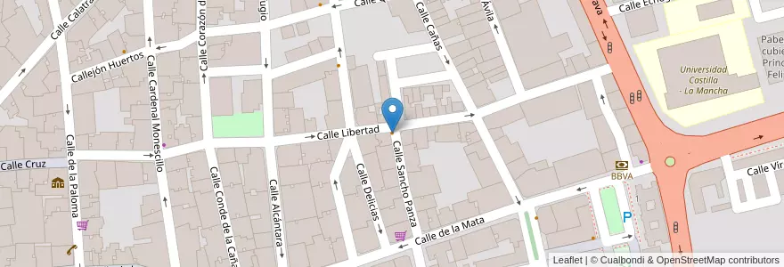 Mapa de ubicacion de Café Bar El Piru en Espanha, Castela-Mancha, Ciudad Real, Campo De Calatrava, Ciudad Real.