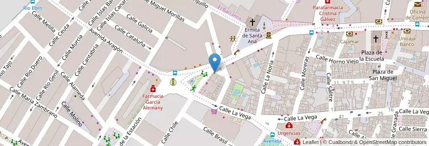 Mapa de ubicacion de Café Bar Escorpio en اسپانیا, Andalucía, Granada, Comarca De La Vega De Granada, Atarfe.