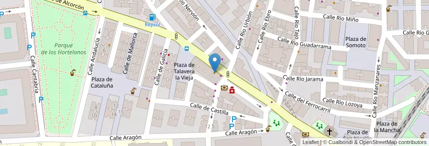 Mapa de ubicacion de Café Bar Gredos en İspanya, Comunidad De Madrid, Comunidad De Madrid, Área Metropolitana De Madrid Y Corredor Del Henares, Leganés.