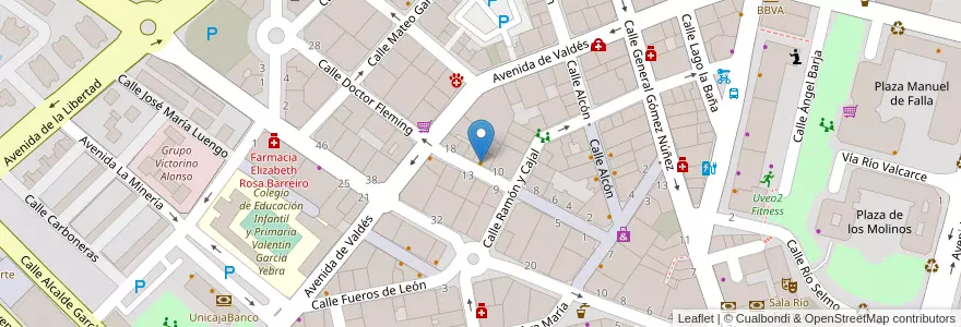 Mapa de ubicacion de Café Bar Insitu en Испания, Кастилия И Леон, Леон, El Bierzo, Ponferrada.