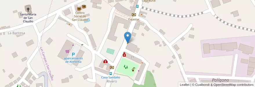 Mapa de ubicacion de Cafe Bar Isis en Spanje, Asturië, Asturië, Oviedo.