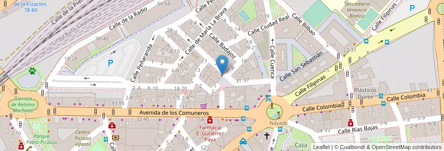 Mapa de ubicacion de Café-Bar José en Espagne, Castille-Et-León, Salamanque, Campo De Salamanca, Salamanque.