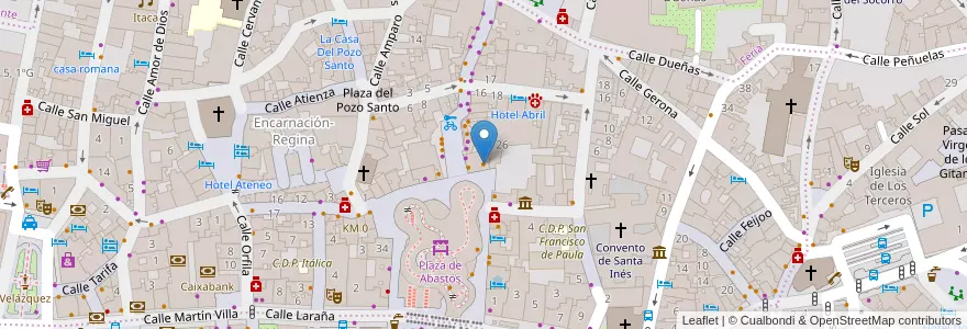 Mapa de ubicacion de Café Bar la Centuria en Spanje, Andalusië, Sevilla, Sevilla.