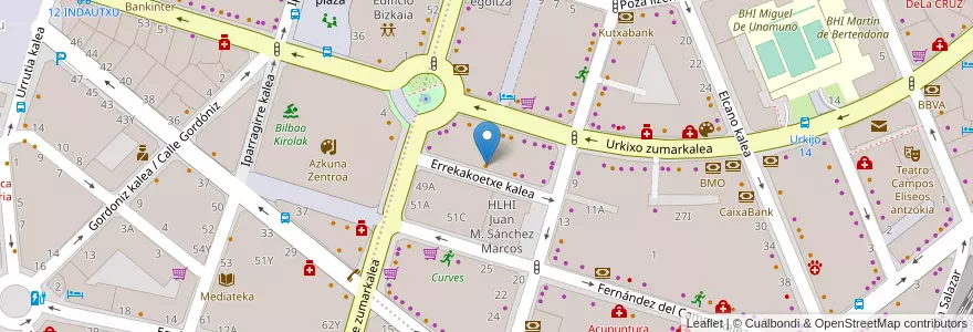 Mapa de ubicacion de Cafe Bar La Fuente en Испания, Страна Басков, Bizkaia, Bilboaldea, Бильбао.