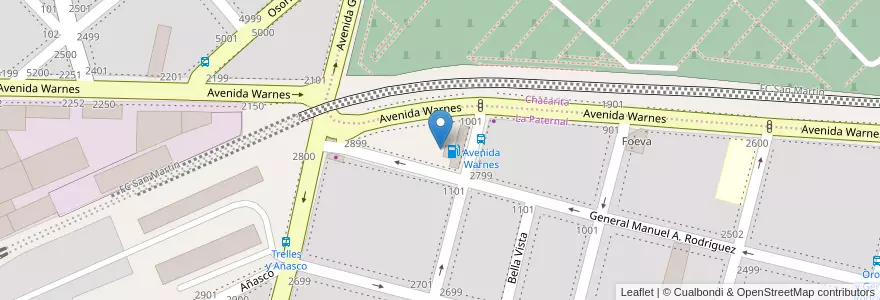Mapa de ubicacion de Cafe - Bar, La Paternal en الأرجنتين, Ciudad Autónoma De Buenos Aires, Buenos Aires, Comuna 15.
