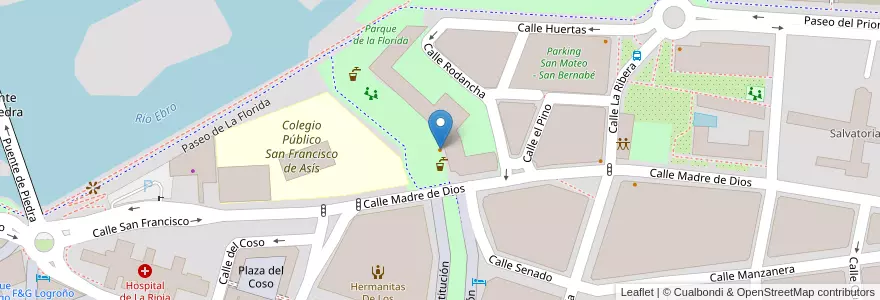 Mapa de ubicacion de Café-Bar La Puerta del Ebro en Espagne, La Rioja, La Rioja, Logroño.