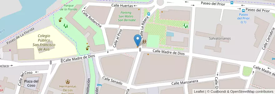 Mapa de ubicacion de Café-Bar La Ribera en Spanien, La Rioja, La Rioja, Logroño.