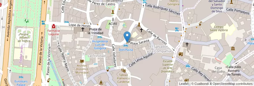 Mapa de ubicacion de Cafe Bar Lucas en Spanje, Andalusië, Córdoba, Córdoba.