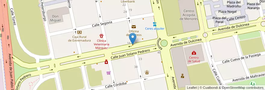 Mapa de ubicacion de Café Bar Más Cañas en إسبانيا, إكستريمادورا, قصرش, قصرش, قصرش.