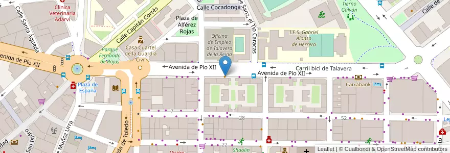 Mapa de ubicacion de Café bar Mati en إسبانيا, قشتالة-لا مانتشا, طليطلة, Talavera, Talavera De La Reina.