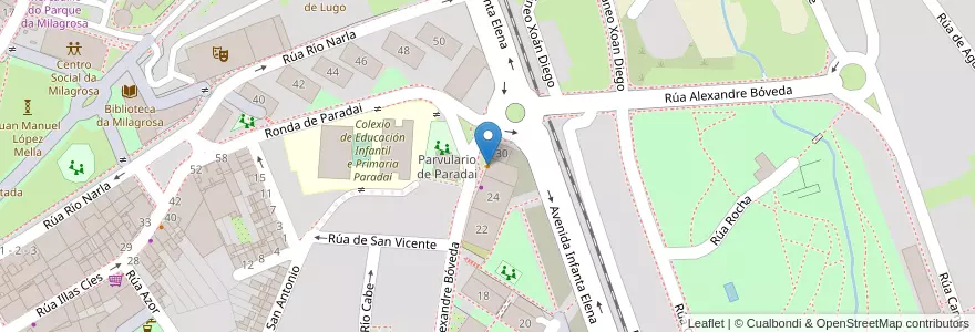 Mapa de ubicacion de Café Bar Mellid en Испания, Галисия, Луго, Lugo, Луго.