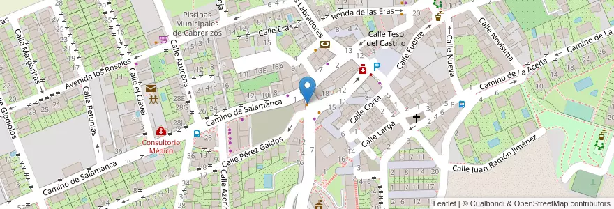Mapa de ubicacion de Café Bar Motocross en España, Castilla Y León, Salamanca, La Armuña, Cabrerizos.