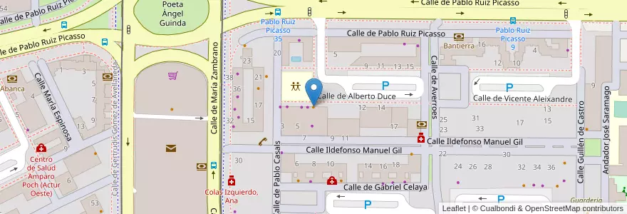 Mapa de ubicacion de Café Bar Mundo Sport en スペイン, アラゴン州, サラゴサ, Zaragoza, サラゴサ.