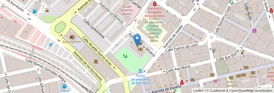 Mapa de ubicacion de Café Bar Museo en Испания, Кастилия И Леон, Леон, El Bierzo, Ponferrada.