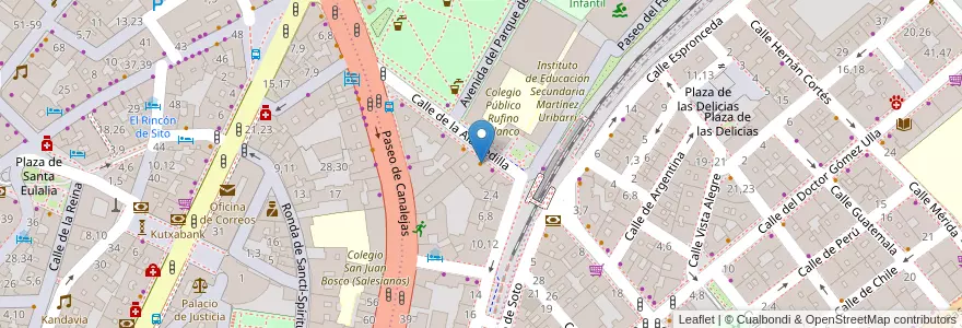 Mapa de ubicacion de Café Bar Nené en Spain, Castile And León, Salamanca, Campo De Salamanca, Salamanca.