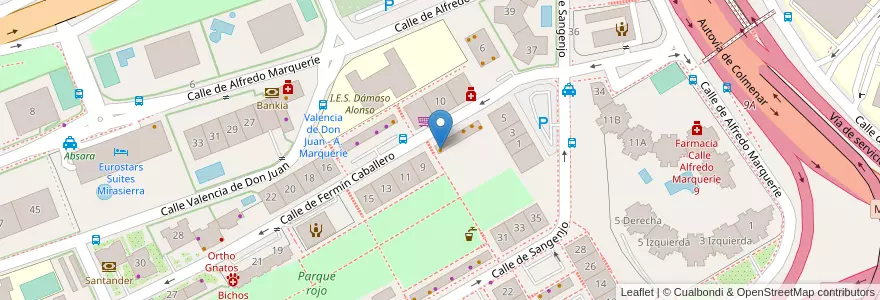 Mapa de ubicacion de Café Bar Orfran en Espanha, Comunidade De Madrid, Comunidade De Madrid, Área Metropolitana De Madrid Y Corredor Del Henares, Madrid.