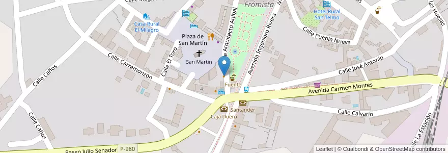 Mapa de ubicacion de Café-Bar Puzzle's en Spanien, Kastilien Und León, Palencia, Campos, Frómista.