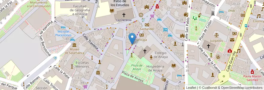 Mapa de ubicacion de Café-Bar Rua en 西班牙, Castilla Y León, Salamanca, Campo De Salamanca, Salamanca.