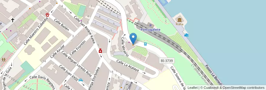 Mapa de ubicacion de Café Bar Silverstone en Spanje, Baskenland, Biskaje, Bilboaldea, Portugalete.
