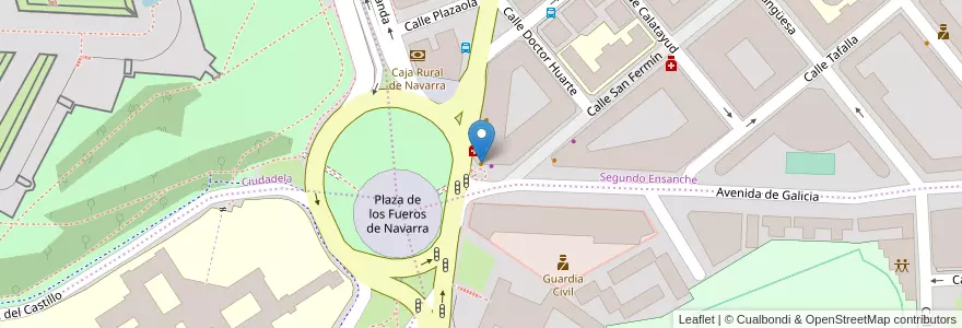 Mapa de ubicacion de Cafe Bar Sol en スペイン, ナバーラ州, ナバーラ州, パンプローナ.