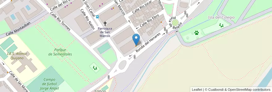 Mapa de ubicacion de Café-Bar Sonia en إسبانيا, منطقة مدريد, منطقة مدريد, Área Metropolitana De Madrid Y Corredor Del Henares, القلعة الحجارة.