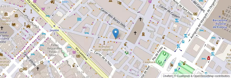 Mapa de ubicacion de Cafe-bar Xador en İspanya, Catalunya, Barcelona, Barcelonès, Barcelona.